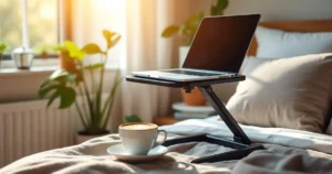 Optimisez vos journées avec une table de lit pratique et design