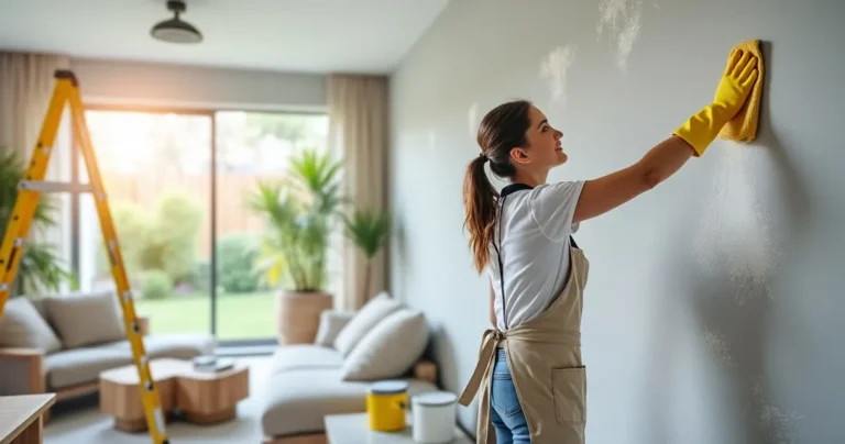 comment enlever la poussière des murs après travaux
