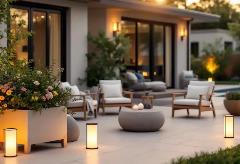 décoration extérieur jardin moderne