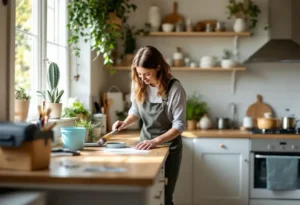 Transformer votre cuisine avec une peinture plan de travail surprenante