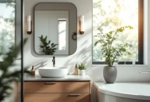 Optimiser la hauteur miroir salle de bain pour un rendu parfait