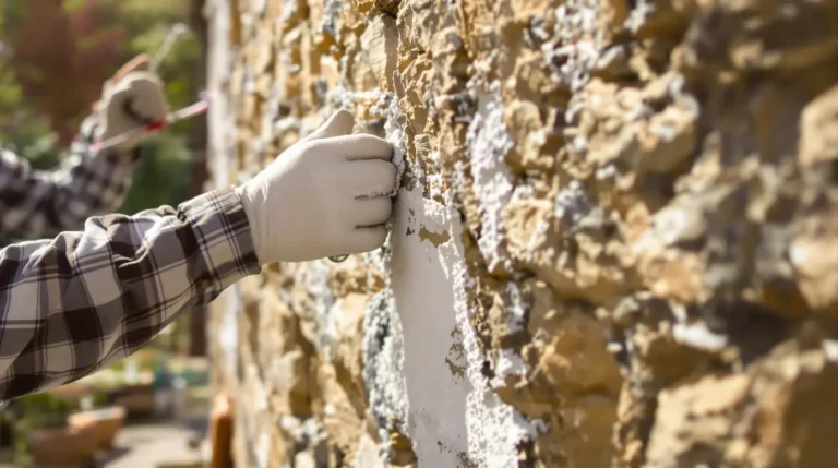 consolider un mur en pierre qui penche